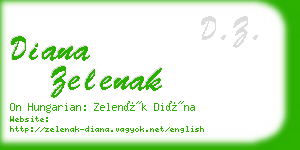 diana zelenak business card